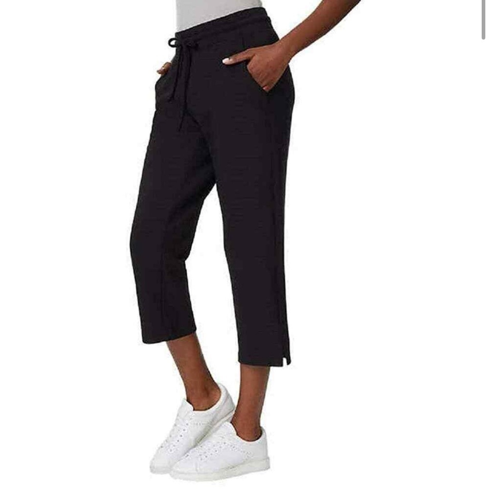 32 Degrees Cool Pull On Capri Pants S Soft Drawstring Elastic Waist Comfy Fall